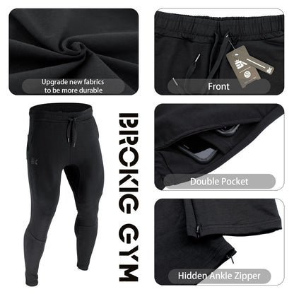 BROKIG Mens Gym Joggers Sweatpants