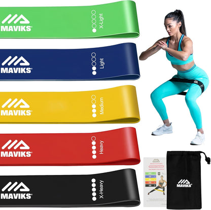 Exercise Bands Resistance Bands for Working Out, Set of 5 Bands