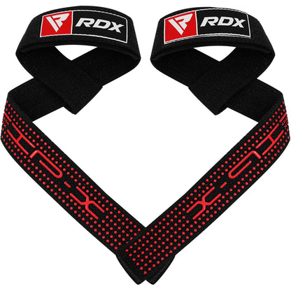 RDX Weight Lifting Straps Deadlifting Powerlifting, 5MM Neoprene Wrist Support, Anti Slip 60CM Hand Bar Grip, Heavy Duty Bodybuilding Weightlifting Workout, Soft Cotton, Strength Training Gym Fitness