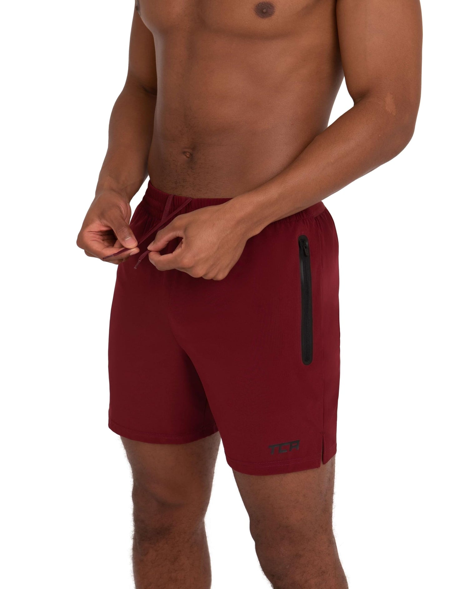 TCA Elite Tech Lightweight Mens Running Shorts Men Gym Shorts with Zip Pockets