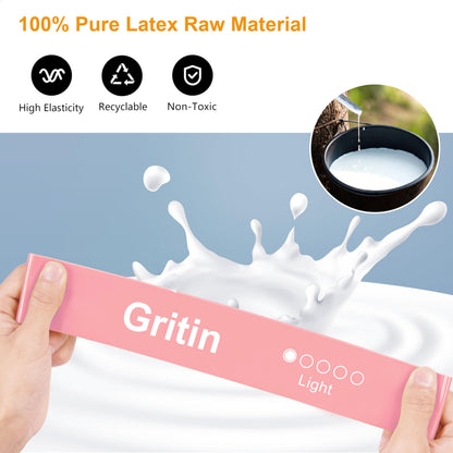 Gritin Resistance Bands, Set of 5