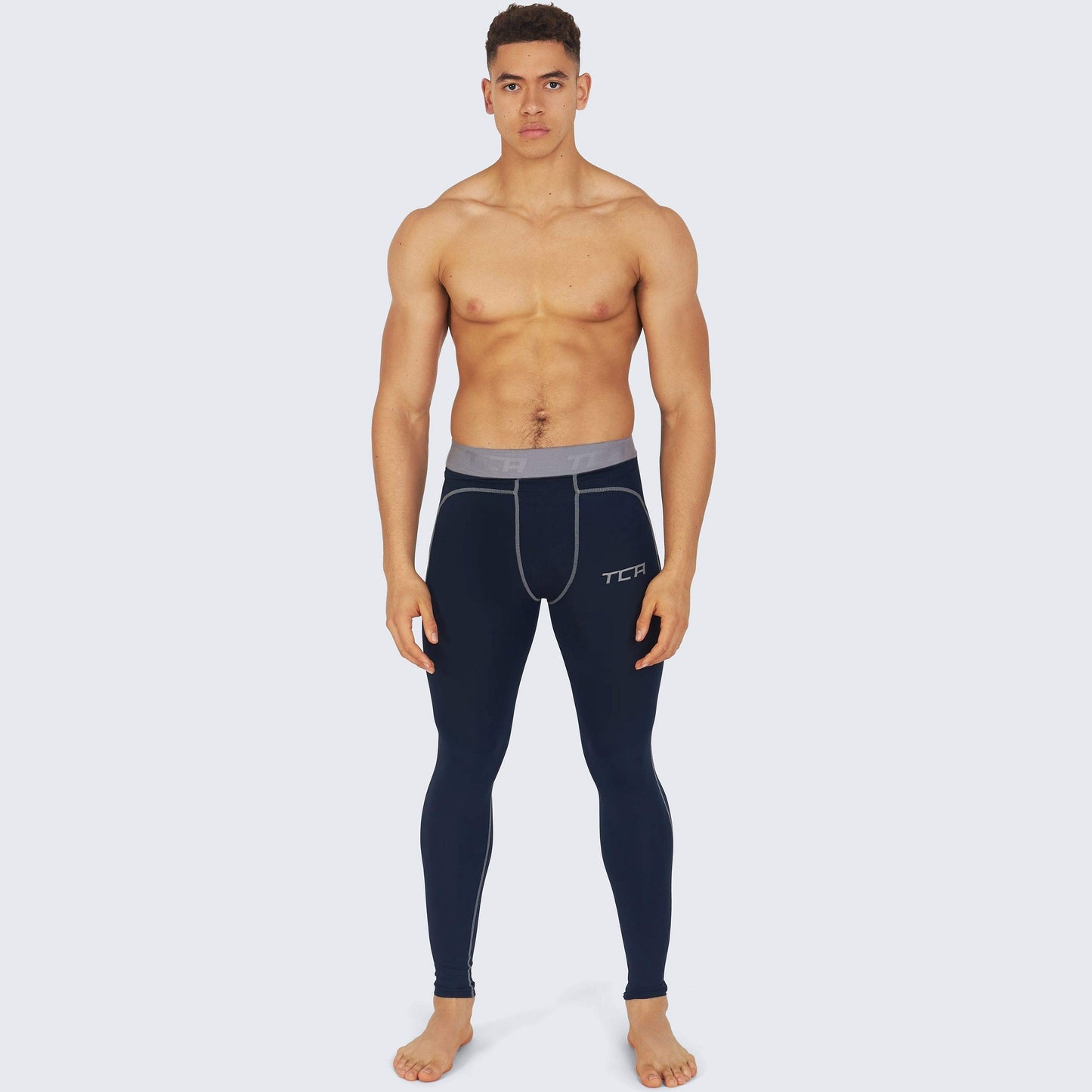 TCA Men Boys Pro Performance Compression Leggings Thermal Base Layer Tights