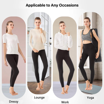 SINOPHANT High Waisted Leggings for Women, Buttery Soft Elastic Opaque Tummy Control Leggings, Plus Size Workout Gym Yoga