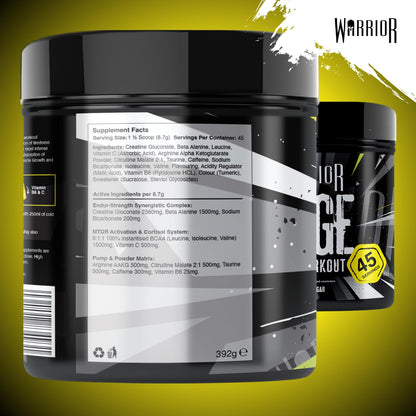 Warrior Rage Pre Workout Powder 392g