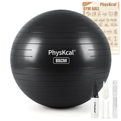 PhysKcal Gym Ball 55-85cm Exercise Swiss Ball