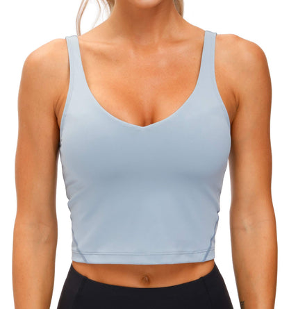 THE GYM PEOPLE Womens Sports Bra Longline Wirefree