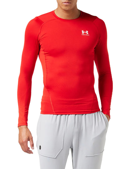 Under Armour Men's Ua Hg Armour Comp Ls Long-Sleeve Sports Top, Breathable Long-Sleeved Top for Men (Pack of 1)