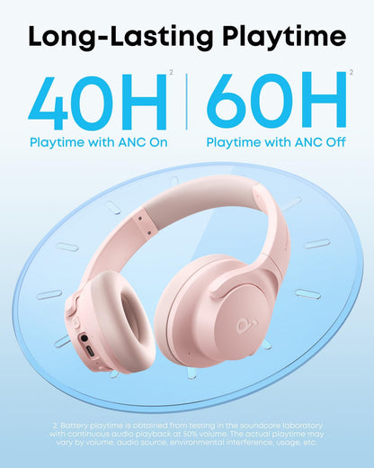 soundcore by Anker Q20i Hybrid Active Noise Cancelling Foldable Headphones