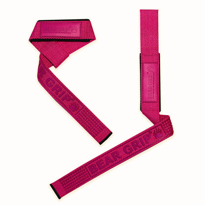 BEAR GRIP Straps - Premium Neoprene Padded Heavy Duty Double Stitched Weight Lifting Gym Straps
