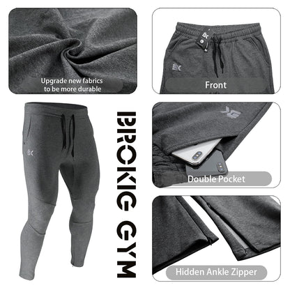 BROKIG Mens Gym Joggers Sweatpants
