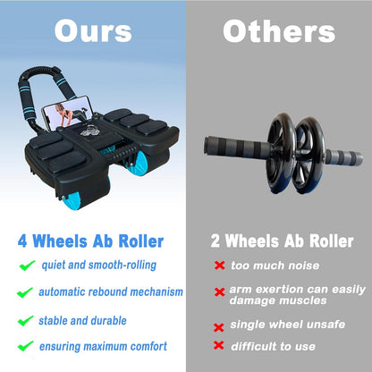 Abdominal wheel roller with Knee Mat