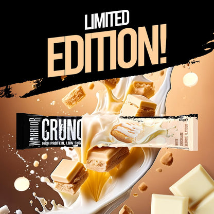 Warrior Crunch - High Protein Bars - 20g Protein Each Bar - Low Carb, Low Sugar Snack - 12 Pack x 64g (Variety Pack)