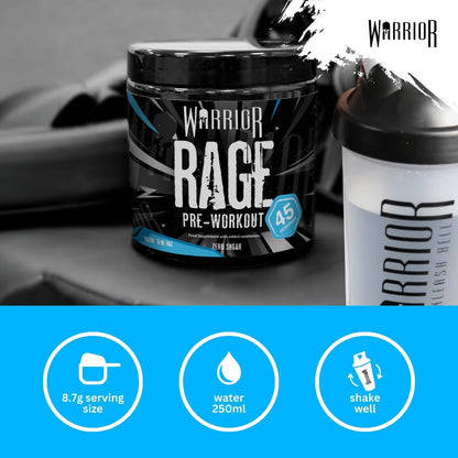 Warrior Rage Pre Workout Powder 392g