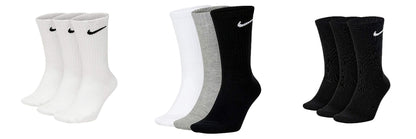 NIKE Unisex U Nk Everyday Cush Crew 3pr Socks