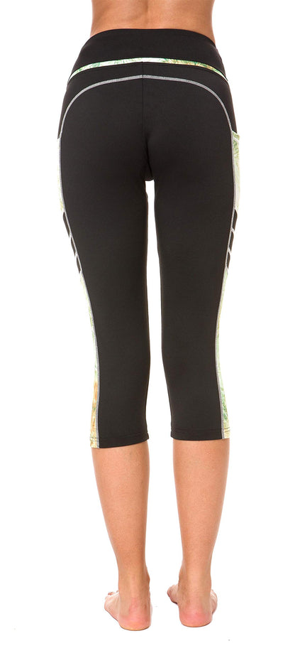 Sugar Pocket Gym Leggings for Women,Yoga Pants for Women Capri Workout Sport Exercise Cycling Leggings with Pockets