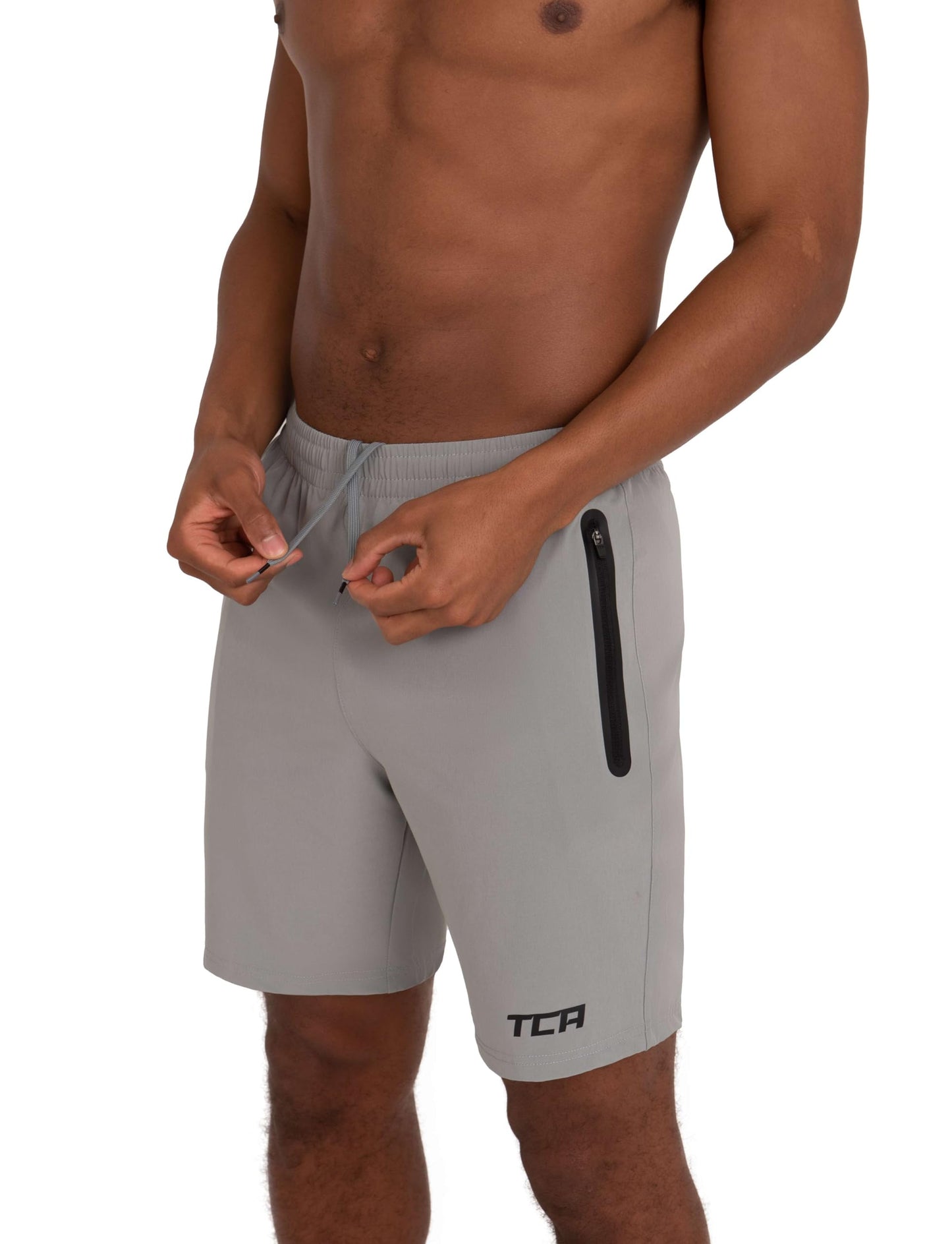 TCA Elite Tech Lightweight Mens Running Shorts Men Gym Shorts with Zip Pockets