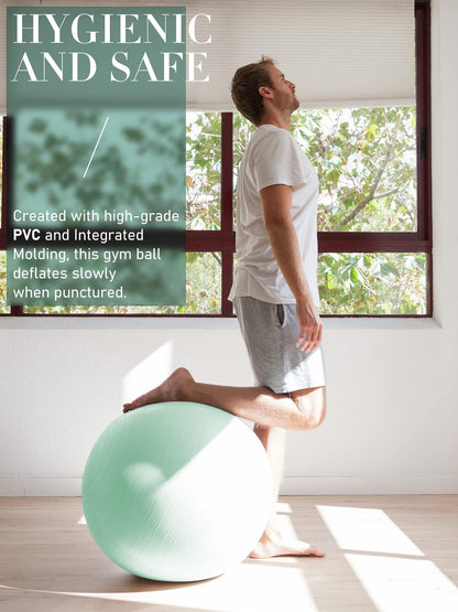 PhysKcal Gym Ball 55-85cm Exercise Swiss Ball