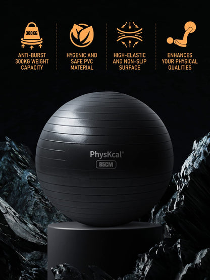 PhysKcal Gym Ball 55-85cm Exercise Swiss Ball
