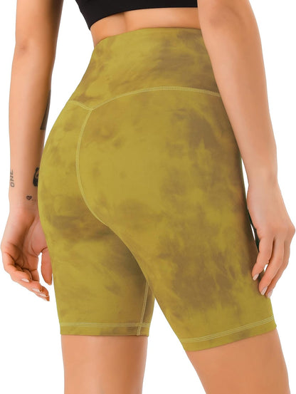 PERSIT High Waisted Women's Yoga Shorts with Pocket