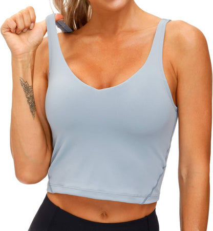 Women’s Longline Sports Bra Wirefree Padded