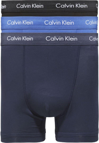 Calvin Klein Men’s 3 Pack Trunks with Logo Waistband