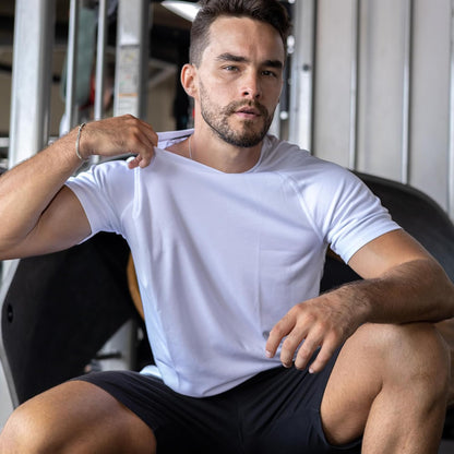 ZENGVEE 3 Pack Gym Shirts Men