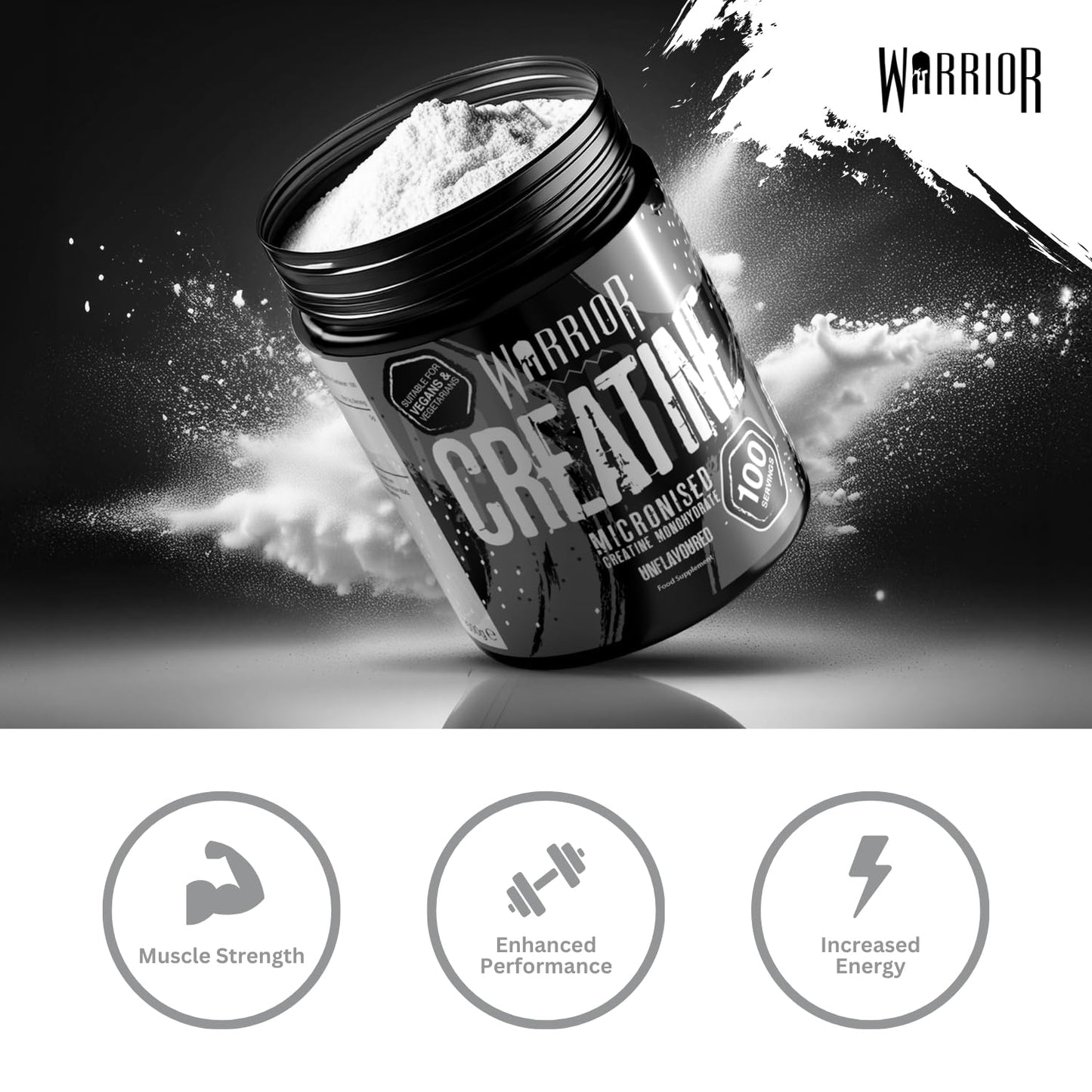 Warrior Creatine Monohydrate Powder 300g
