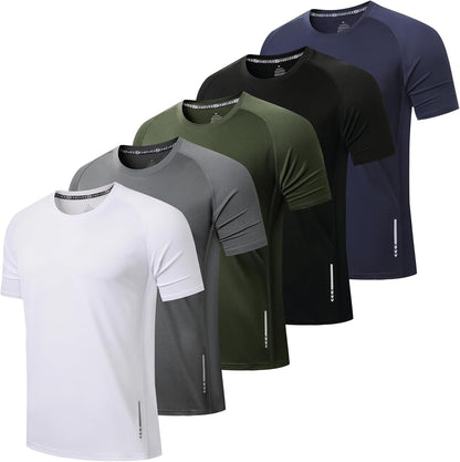 ZENGVEE 3 Pack Gym Shirts Men