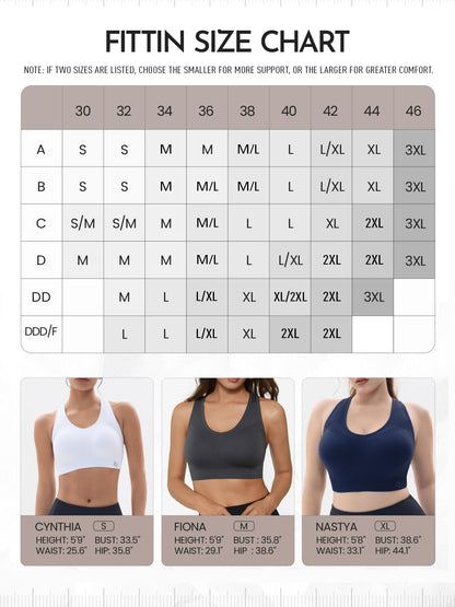 FITTIN Racerback Sports Bra for Women