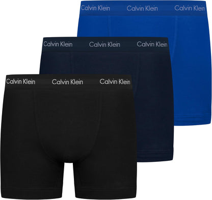 Calvin Klein Men’s 3 Pack Trunks with Logo Waistband