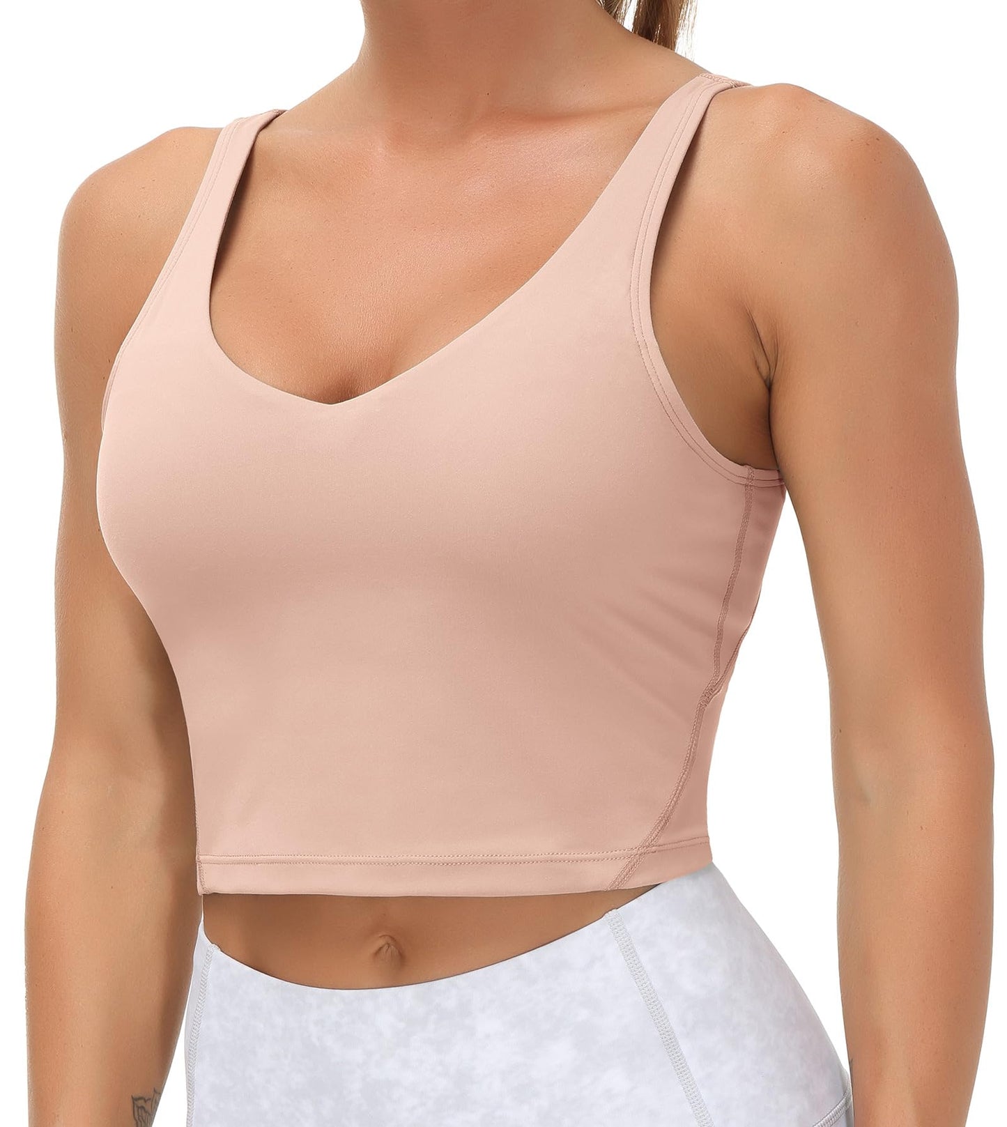 THE GYM PEOPLE Womens Sports Bra Longline Wirefree