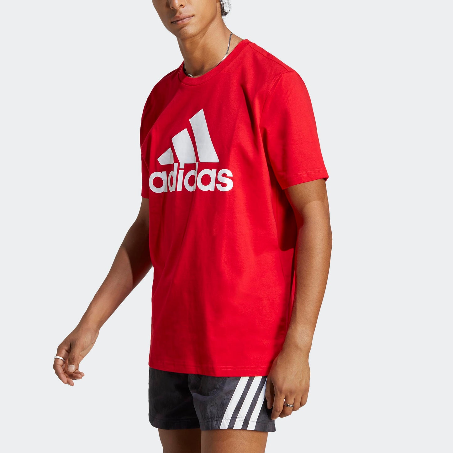 adidas Men's Essentials Single Jersey Big Logo Tee T-Shirt