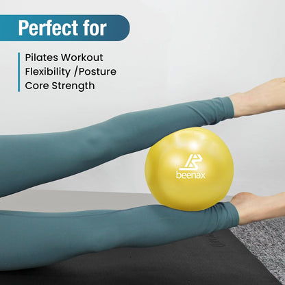 Beenax 23cm Soft Pilates Ball - 9 Inch Exercise, Mini Barre, Gym Ball
