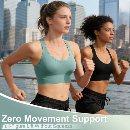 Adjustable Sports Bras for Women: 3 Pack