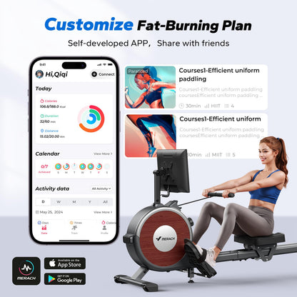 MERACH Q1S Magnetic Rowing Machine | 16 Resistance Levels
