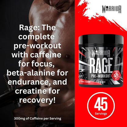 Warrior Rage Pre Workout Powder 392g