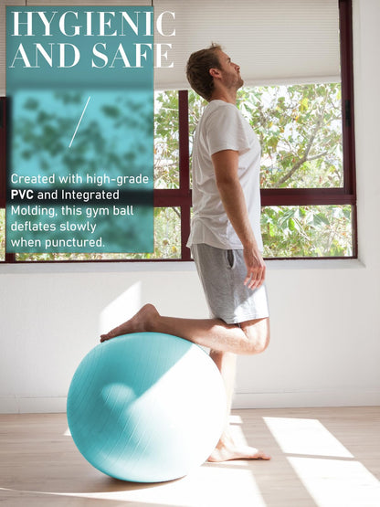 PhysKcal Gym Ball 55-85cm Exercise Swiss Ball