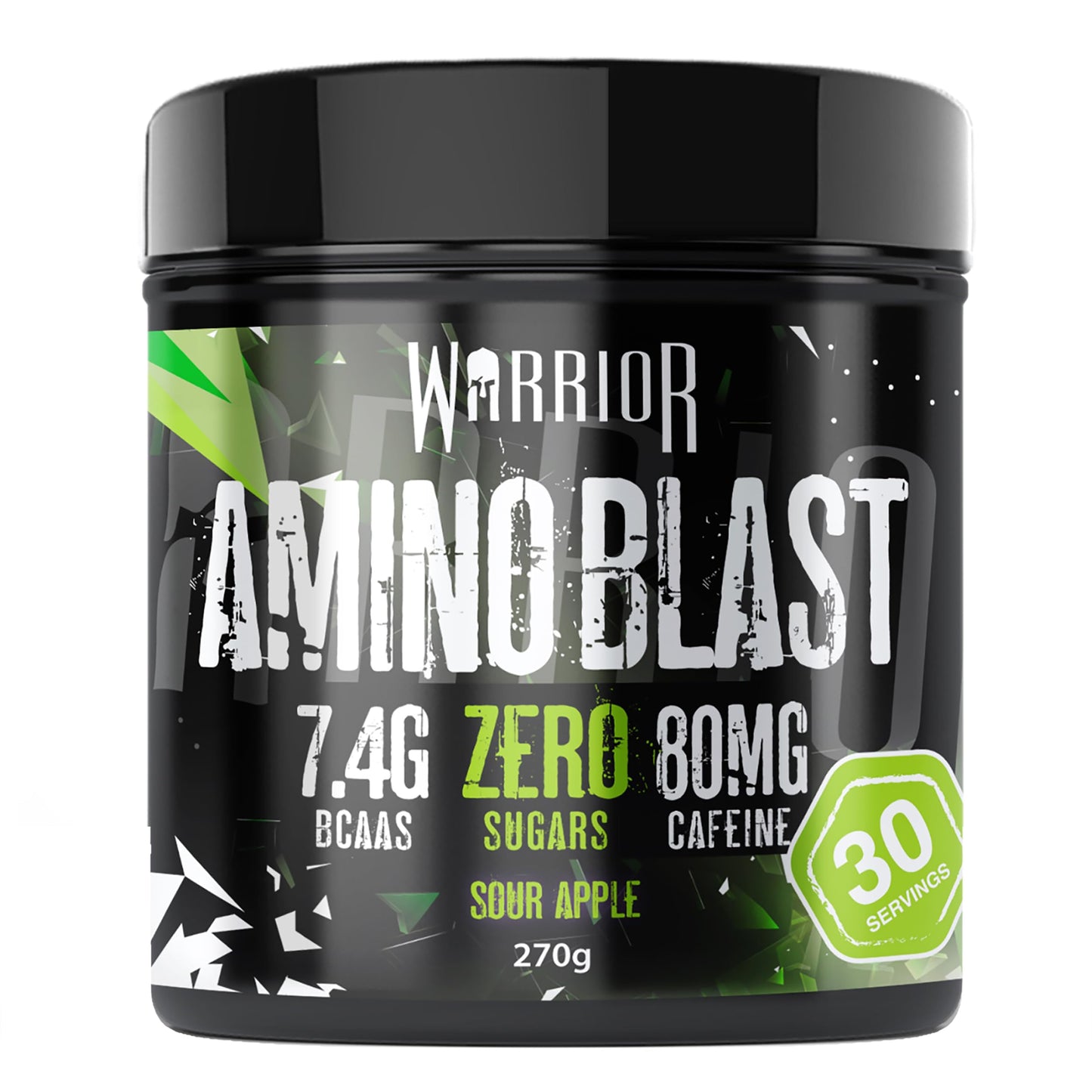 Warrior Amino Blast 270g – BCAA Powder – Branched Chain Amino Acids Supplement, Intra Workout & Recovery, Energy Drink – 30 Servings (Strawberry Kiwi)