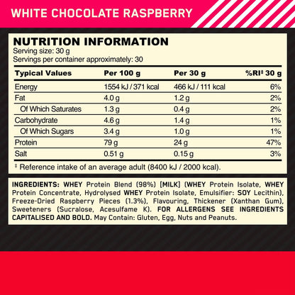 Optimum Nutrition Gold Standard 100% Whey Protein Powder