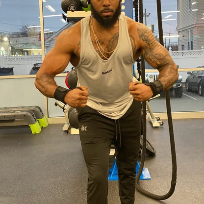 BROKIG Mens Stretch Running Tracksuit Bottoms