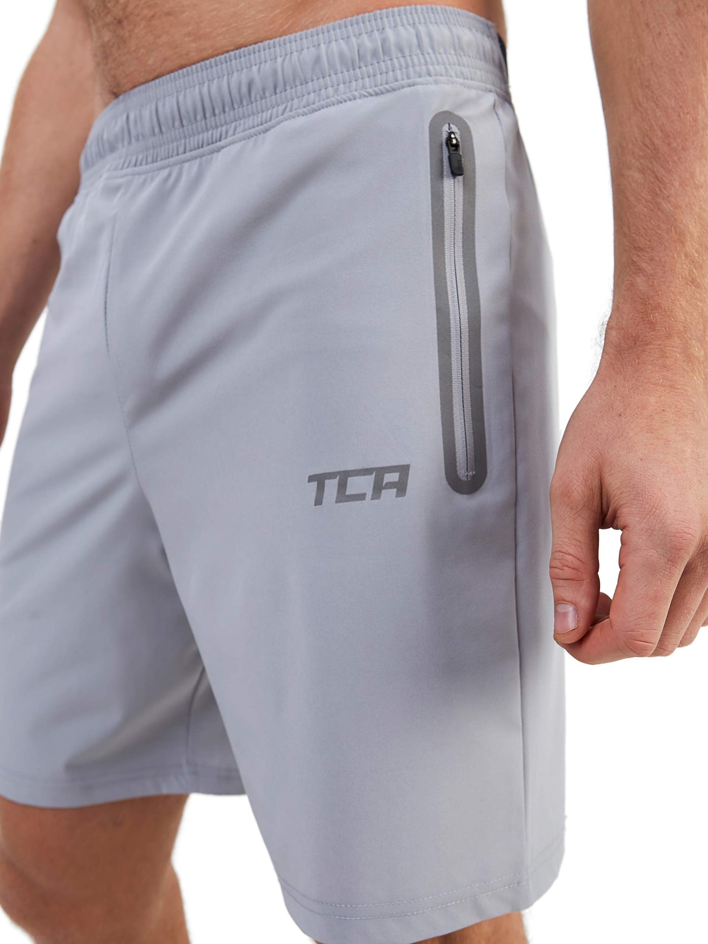 TCA Elite Tech Lightweight Mens Running Shorts Men Gym Shorts with Zip Pockets