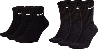 NIKE Unisex U Nk Everyday Cush Crew 3pr Socks