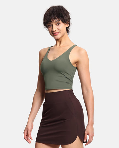 Women’s Longline Sports Bra Wirefree Padded