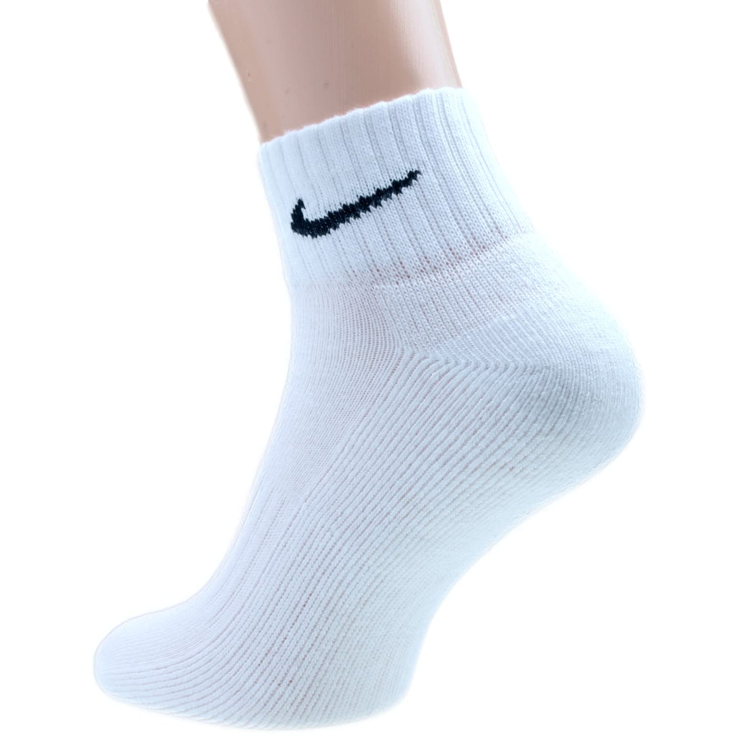 Nike Men's Everyday Cushioned Crew Training Socks (6 Pairs), 100 white.