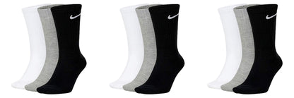 NIKE Unisex U Nk Everyday Cush Crew 3pr Socks