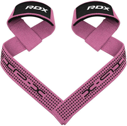 RDX Weight Lifting Straps Deadlifting Powerlifting, 5MM Neoprene Wrist Support, Anti Slip 60CM Hand Bar Grip, Heavy Duty Bodybuilding Weightlifting Workout, Soft Cotton, Strength Training Gym Fitness