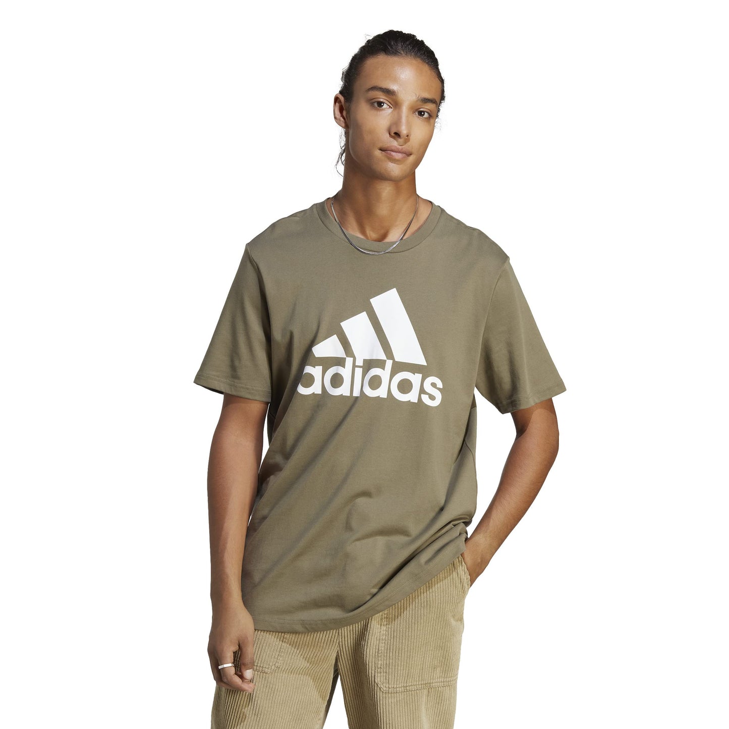 adidas Men's Essentials Single Jersey Big Logo Tee T-Shirt