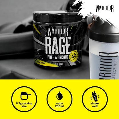 Warrior Rage Pre Workout Powder 392g