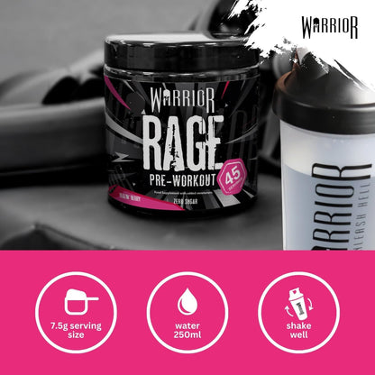 Warrior Rage Pre Workout Powder 392g