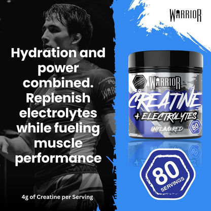 Warrior Creatine Monohydrate Plus Electrolytes Powder 360g